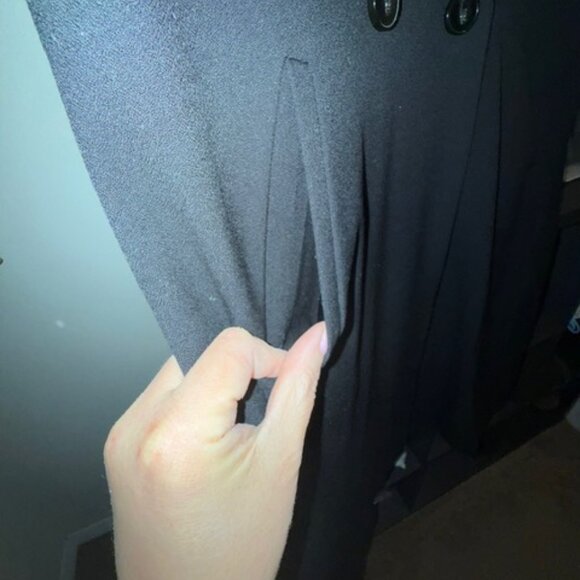 ZARA Double-Breasted Long Vest/Gilet - Size Large - Picture 3 of 5